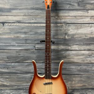 Danelectro Left Handed 58 Longhorn Electric Bass-Copper Burst