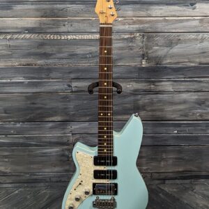 Reverend Left Handed Six Gun HPP Electric Guitar- Chronic Blue - Blem