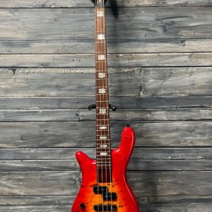 Spector Left handed Euro Bolt 4 EUROBOLT4INRLH 4 String Electric Bass Guitar- Inferno Red