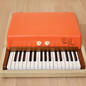 1961 Fender Rhodes Piano Bass Pre-CBS Vintage Electric Piano Fiesta Red Top, Raymac Tines