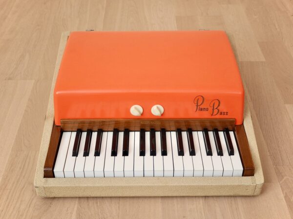 1961 Fender Rhodes Piano Bass Pre-CBS Vintage Electric Piano Fiesta Red Top, Raymac Tines